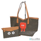 MOYNAT モワナ 永井一正 コラボ LIFE レザーバッグ トートバッグ 鞄 ポーチ付き mo392