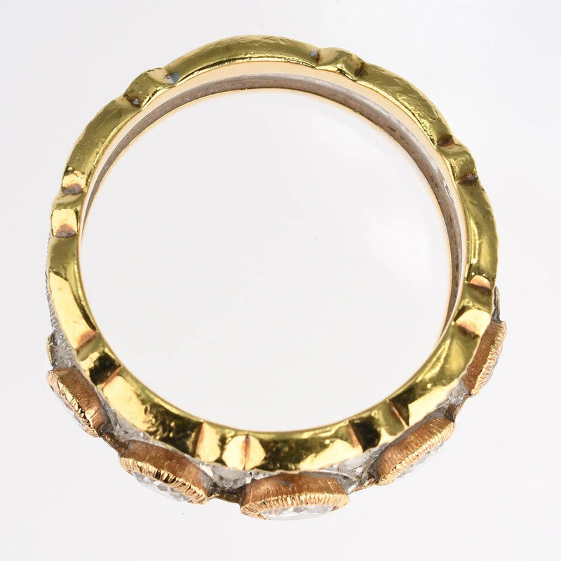 CAZZANIGA カッツァニーガ リング 指輪 ダイヤ 750 約13.5号 約7.8g アクセサリー ジュエリー H9818