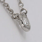 仕上げ済 TIFFANY&Co. ティファニー ネックレス バイザヤード Pt950 プラチナ 約2.3g 約4.4mm アクセサリー d77