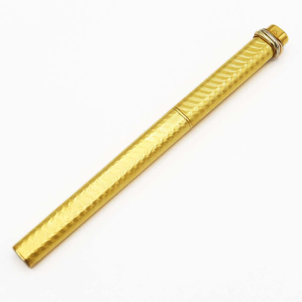 Cartier カルティエ ボールペン トリニティ 筆記用具 ゴールドカラー 文房具 筆記確認済 yo1377