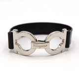 Salvatore Ferragamo フェラガモ ガンチーニ ブレスレット レザー バングル ブラック アクセサリー H20855