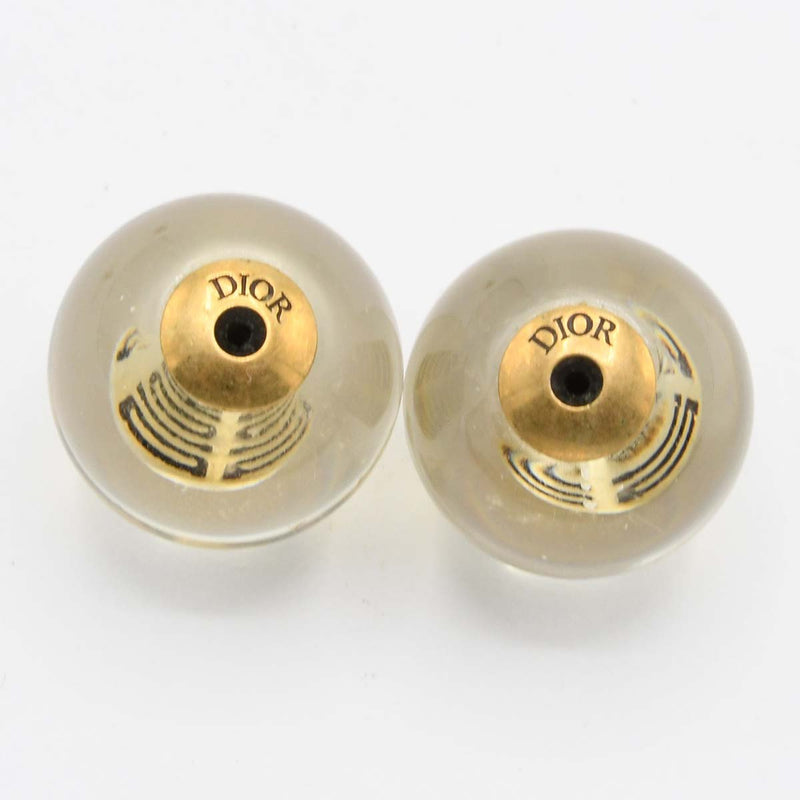 Christian Dior ディオール クリア トライバルピアス ゴールドカラー 箱有 M4420