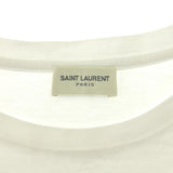 サンローラン SAINT LAURENT Tシャツ M サイズ 綿 コットン 100% ホワイト 白 トップス 衣類 服 22s870-1