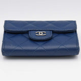 CHANEL シャネル コインケース マトラッセ ココマーク ブルー 小銭入れ 財布 H4962
