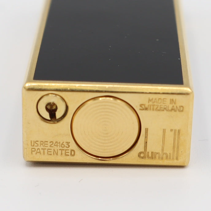 dunhill ダンヒル ガスライター US RE24163 ブラック ローラー式 喫煙具 着火未確認 M1815
