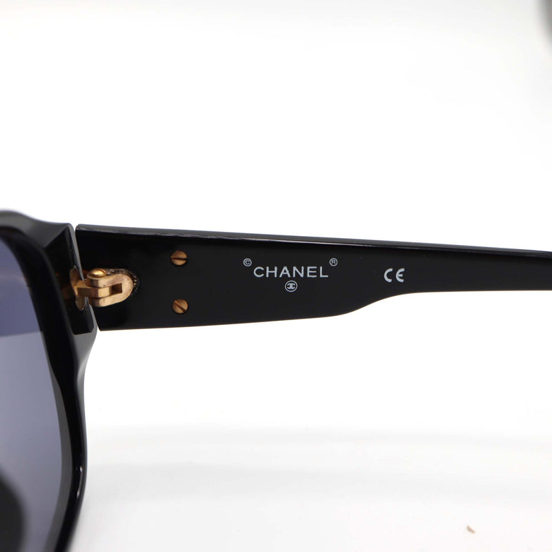 CHANEL シャネル サングラス ココマーク 01452 94305 ブラック アイウェア ケース付 度無し M4080