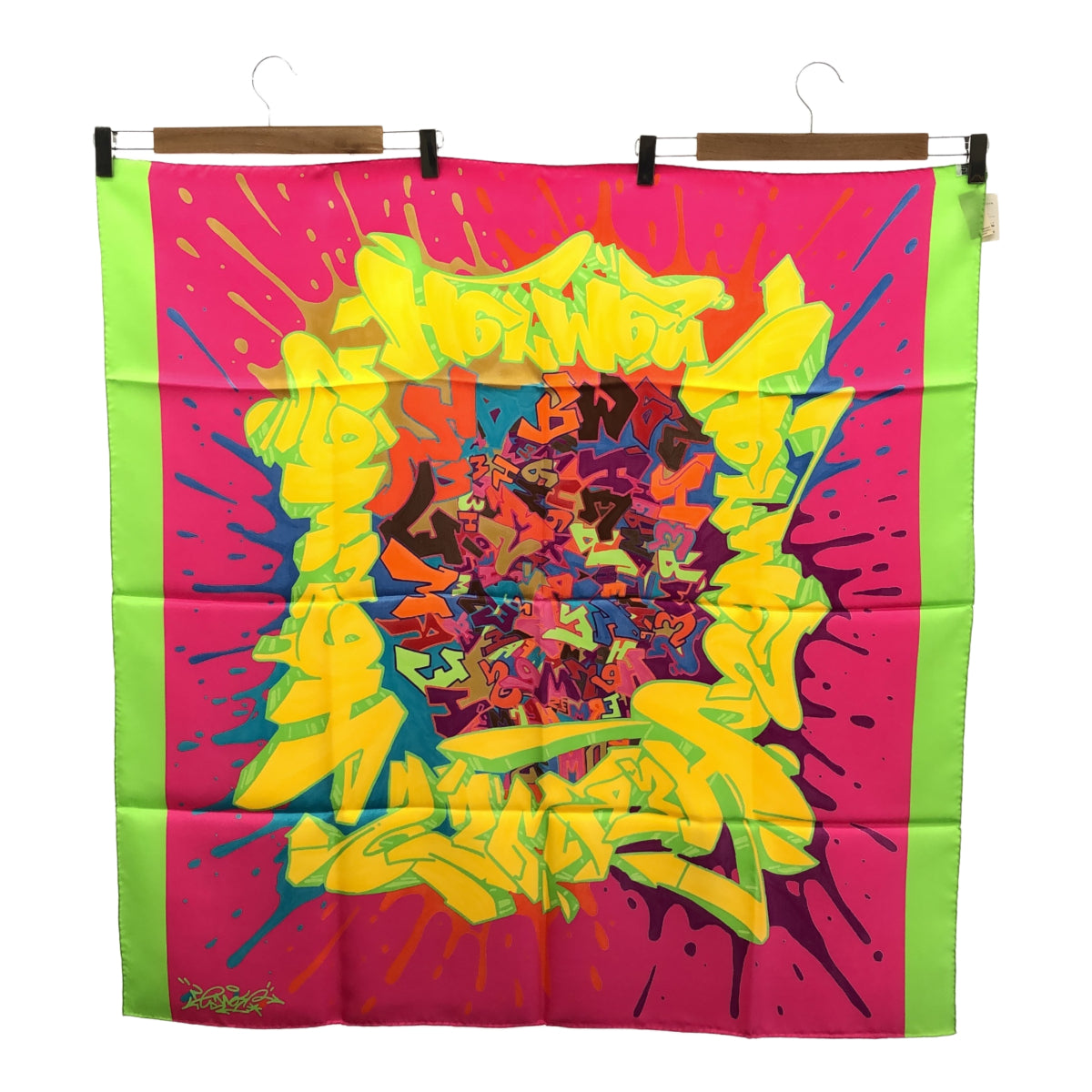 レア 極美品 HERMES エルメス カレ90 KONGO グラフィティ 未使用 HERMES エルメス スカーフ カレ90 KONGO コンゴ グラフティ