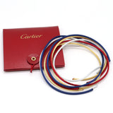 Cartier カルティエ コットンコード トリニティ ブレス Au750 総重量：約3g 替えコード 調整可能 アクセサリー プレゼント H15165