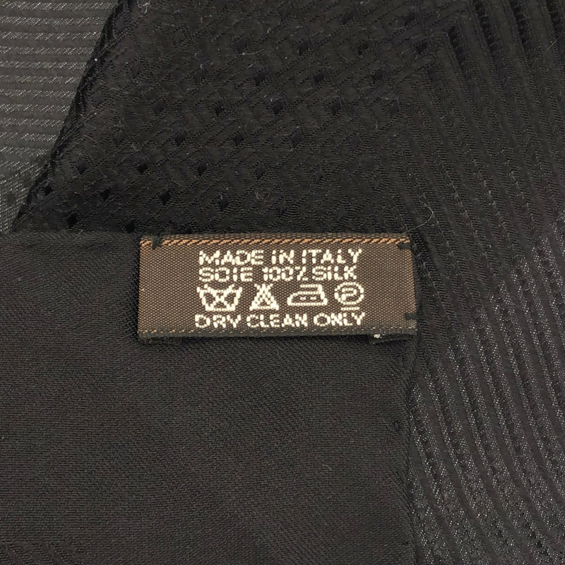 HERMES エルメス スカーフ カレ90 ジャカード セリエ シルク100％ ブラック 服飾小物 箱有 M4072