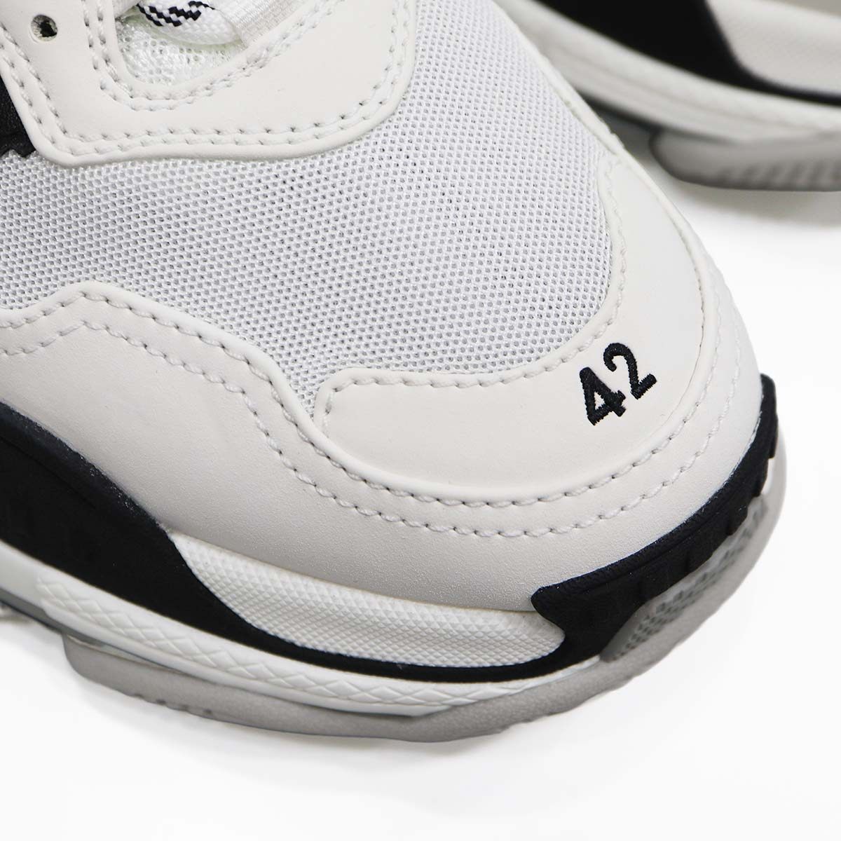 BALENCIAGA adidas スニーカー 42 ホワイト/ブラック BALENCIAGA × adidas バレンシアガ アディダス コラボ スニーカー