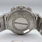 稼働 腕時計 BVLGARI ブルガリ Diagono ディアゴノ 40mm DG40SCH クロノグラフ 自動巻き SS 箱取説 ok1653