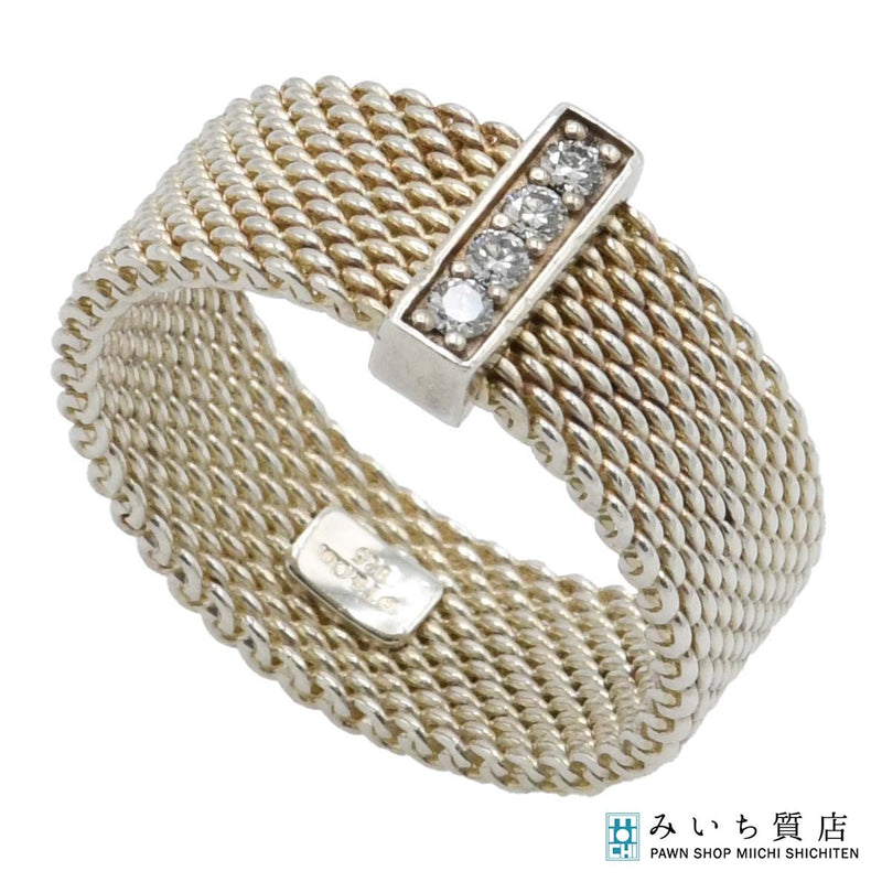 TIFFANY&Co. ティファニー サマセット リング 4P ダイヤ シルバー925 指輪 11.5号 約4.0g  箱・袋あり H19540
