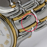 稼働 腕時計 LONGINES ロンジン Golden Wing L3 106 5 デイト クォーツ 白文字盤 箱・コマ・ギャラ H22504