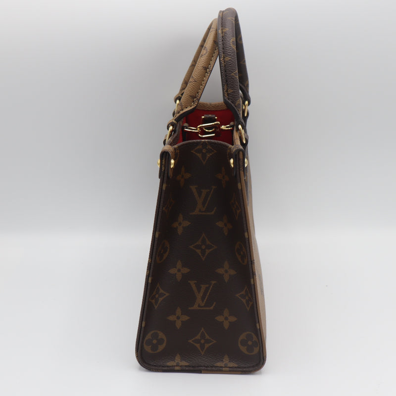 LOUIS VUITTON LV ルイヴィトン ハンドバッグ オンザゴー PM M46373 2way モノグラム 箱袋 25k713-1