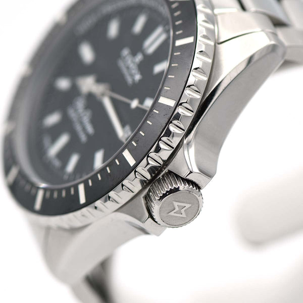 腕時計 稼働 EDOX エドックス 80120-3MN-NIN ネプチュニアン スカイダイバー 自動巻き 黒色文字盤