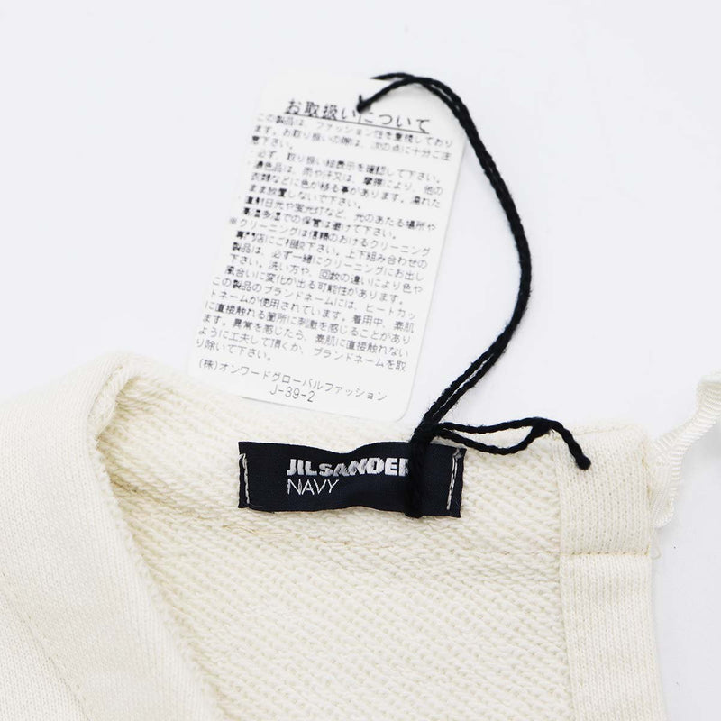 JIL SANDER NAVY ジルサンダー ネイビー トップス カットソー スウェット KKJNKM0004 白 Mサイズ 服 25k943-5