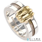 TIFFANY&Co. ティファニー リング 13号 グルーブドウィズ シルバー 925 ゴールド 750 アクセサリー 箱袋有 H5832