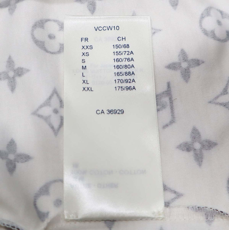 LOUIS VUITTON ルイヴィトン Tシャツ Mサイズ CA36929 モノグラム メンズ 白 チェーン付き H20817