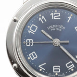 稼働 腕時計 HERMES エルメス クリッパー CL4.210 ネイビー系色文字盤 クォーツ 2025.6 電池交換済 H18945