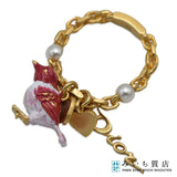 Christian Dior ディオール リング 鳥チャーム  M 13.5号 約6.6g ゴールドカラー アクセサリー H12094