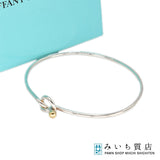 TIFFANY＆Co. ティファニー ラブノット ブレスレット バングル 925/750 シルバー ゴールド アクセサリー レディース 箱有 H1937