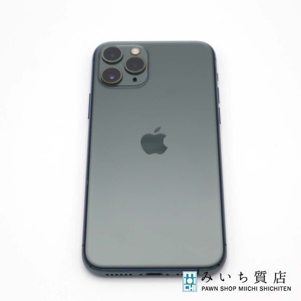 iphone11pro 64GB MWC62J/A ミッドナイトグリーン SIMフリー バッテリー非純正部品 アイフォン 23s1072-1