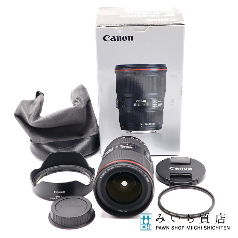 動作未確認 Canon キャノン カメラレンズ EF16-35mm f/4L IS USM ズームレンズ 箱有 24s190-1