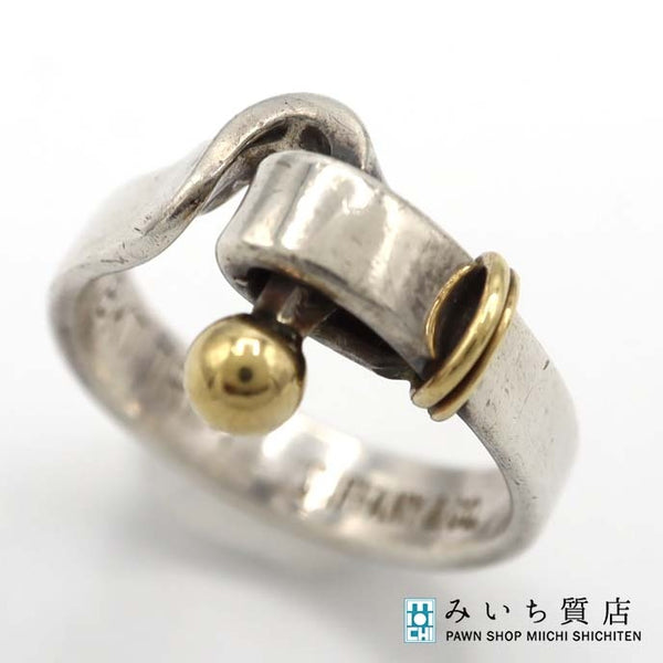 TIFFANY&Co. ティファニー リング フック＆アイ 11号 スターリングシルバー ゴールド K18 約4.8ｇアクセサリー H17922