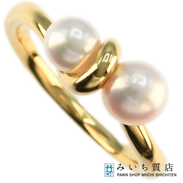 仕上済 MIKIMOTO ミキモト パール リング 指輪 K18 約12号 約4.3g ジュエリー k813