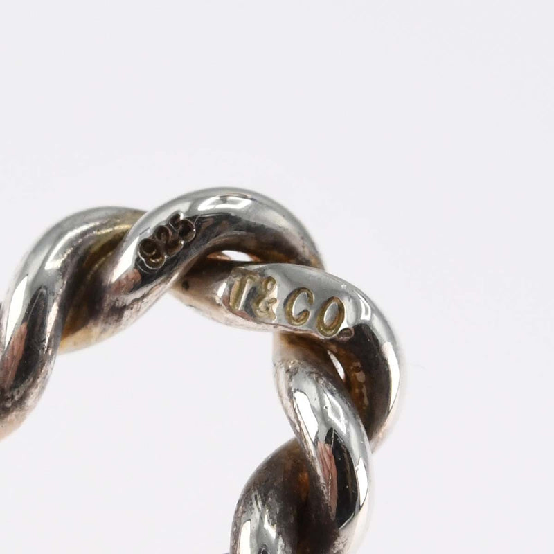 TIFFANY＆Co. ティファニー バングル ツイスト フック ラピス フェイクパール シルバー 925 約7.6g アクセサリー 箱袋 H20051