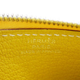 HERMES エルメス カードケース クロコダイル コンパクト カードホルダー  イエロー系 箱 26k231-4