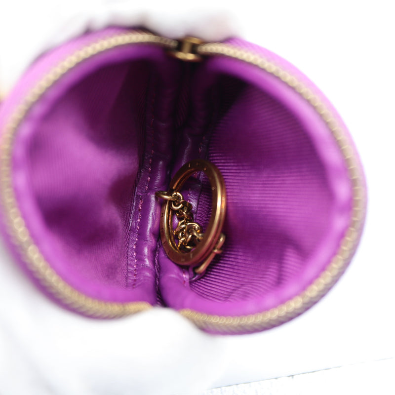 LOUIS VUITTON LV ルイヴィトン コインパース M68291 モノグラム デニム ラウンド ポーチ キーチェーン付 M4455