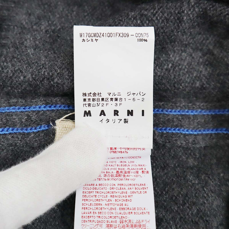 MARNI マルニ 長袖 ニット グレ－ カシミヤ100％ XSサイズ GCMDZ41Q01FX309 レディース セーター 25k943-6