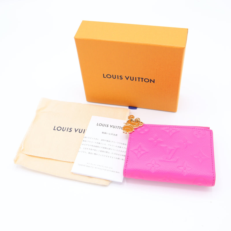 未使用 LOUIS VUITTON ルイヴィトン 二つ折り財布 M14087 LV×TM  ポルトフォイユ リサ 20周年 村上隆 パンダ ピンク 箱有 H18684