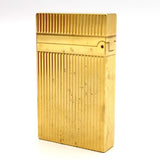 S.T.Dupont デュポン LINE2 ライン2 ヘアライン ガスライター ゴールドカラー 喫煙具 着火未確認 箱有 eco1729