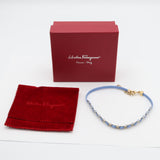 Salvatore Ferragamo フェラガモム ブレスレット 水色 約11.3g アクセサリー 箱袋有 H4557