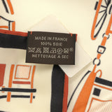 HERMES エルメス スカーフ カレ90 COMPLICATION EQUESTREF シルク100％ 服飾小物 クリーム系 箱有 H19534
