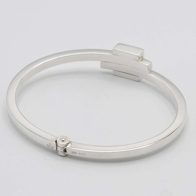 GUCCI グッチ バングル ブレスレット スクエアプレート 925 シルバー 約41.2g アクセサリー M3942