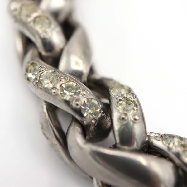 GIANNI VERSACE ジャンニ ヴェルサーチ ブレス メデューサ チェーン ラインストーン シルバーカラー アクセサリー H13082