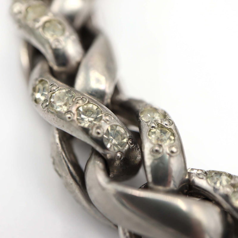 GIANNI VERSACE ジャンニ ヴェルサーチ ブレス メデューサ チェーン ラインストーン シルバーカラー アクセサリー H13082