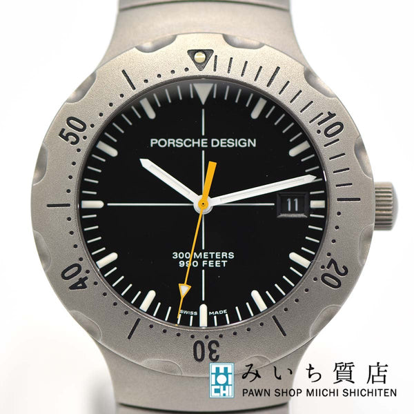 腕時計 稼働 ポルシェデザイン 自動巻き AT 6501.10 PORSCHE DESIGN チタニウム デイト H5503