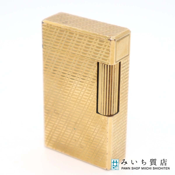 S.T. Dupont デュポン LINE1 ライン1 L ガスライター ゴールドカラー 喫煙具 着火確認済 H3862