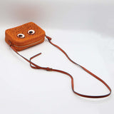 ANYA HINDMARCH アニヤハインドマーチ ショルダーバッグ Cross Body Raffia Eyes アイズ ラフィア オレンジ mo443