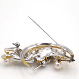 MIKIMOTO ミキモト ブローチ ピエロ S刻印 シルバー ゴールドカラー アクセサリー H1368