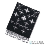 LOUIS VUITTON ルイヴィトン エセンシャル シャイン エシャルプ マフラー M78159 ストール ブラック 25k1176-6