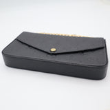 LOUIS VUITTON ルイヴィトン M64064 ポシェットフェリシー アンプラント ノワール チェーンショルダー ポーチ有 ok631