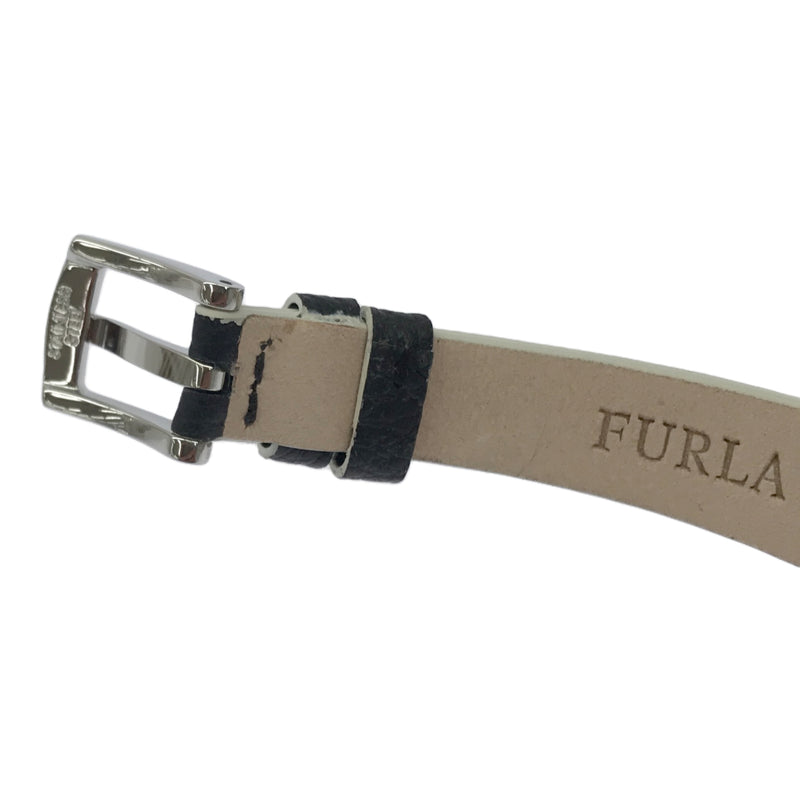 稼働 腕時計 FURLA フルラ 4251109504 クォーツ シルバー色文字盤 2025.08電池交換済 19S423-2