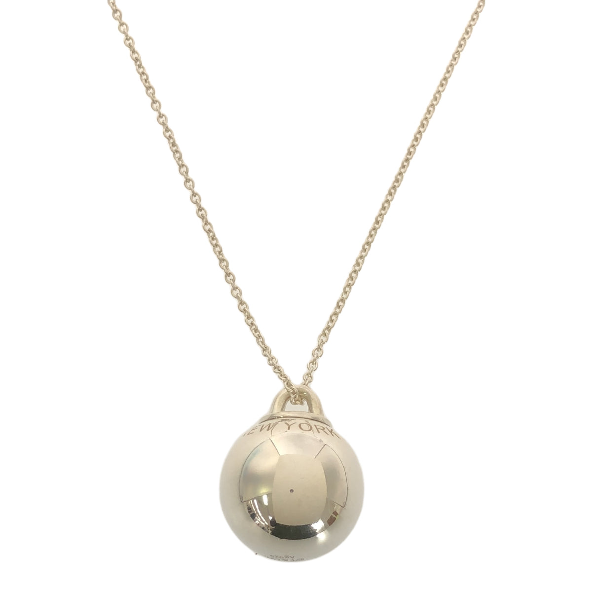 Tiffany & Co. シルバー リングペンダントネックレス ティファニー ハードウェア 細長 リンク ペンダント