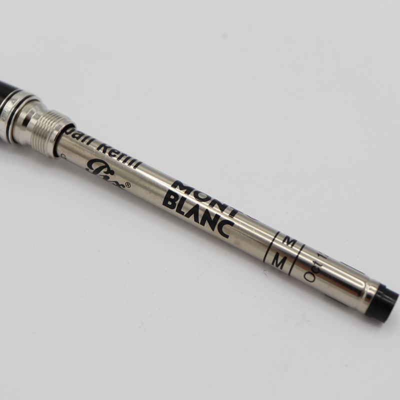 MONTBLANC モンブラン ボールペン BOHEME ボエム キャップ式 筆記用具 シルバー色×ブラック 筆記未確認 H19974