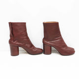 Maison Margiela メゾンマルジェラ TABI 足袋 ブーツ サイズ38 24cm レザー ブラウン系 靴 箱あり M4439